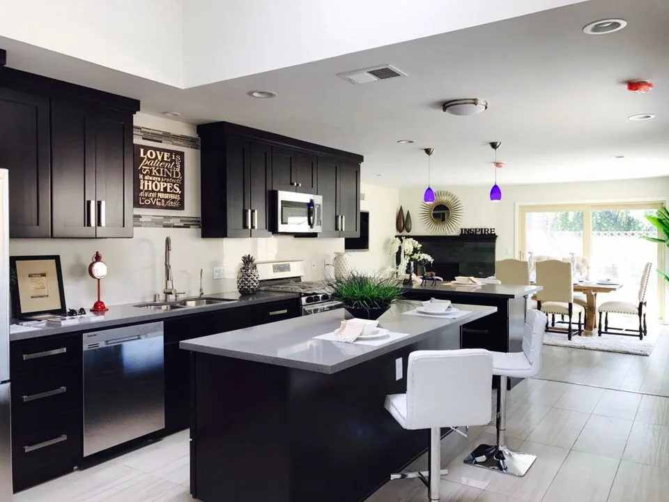 Kitchen interior illustrating the type of room involved in building repairs